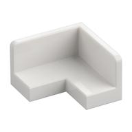 Panneau d’angle blanc 2 × 2 × 1 avec deux parois perpendiculaires, référence Rebrickable 91501, élément LEGO 6181753.