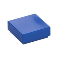 Tuile carrée bleue 1 × 1 à rainure, référence Rebrickable 3070b Blue RB 1 ; photo catalogue 307023, différente du numéro 4206330 indiqué dans la notice.