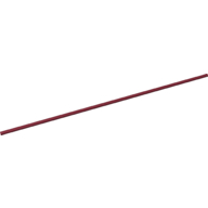 Long tube rouge foncé de 26L, référence Rebrickable 75c26 Dark Red RB 320, élément LEGO 6256145, présenté droit dans l’image catalogue.