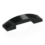 Pièce courbe noire lisse 4 × 1, référence Rebrickable 93273 Black RB 0, élément LEGO 4613153.