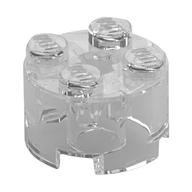 Brique ronde transparente 2 × 2 à trou d’axe, référence Rebrickable 3941 Trans-Clear RB 47, élément LEGO 4143346.