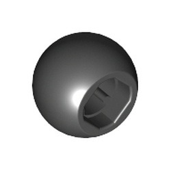 Image LEGO de la pièce boule de terminaison d’antenne, couleur noir, référence BrickLink 32474, élément LEGO 4290713.