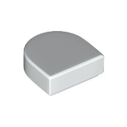 Image LEGO de la pièce petit élément blanc du museau, couleur blanc, référence BrickLink 24246, élément LEGO 6250591.