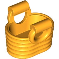 Image LEGO de la pièce panier souple, couleur orange clair vif, référence BrickLink 93092, élément LEGO 6096091.