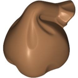 Sac avec poignée nougat moyen, référence BrickLink 10169, vue LEGO de l’élément 6076674.