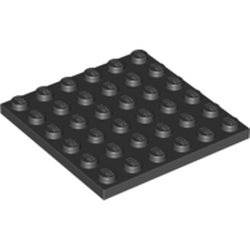 Socle noir, couleur Noir, référence BrickLink 3958, élément LEGO 395826.