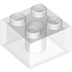 Support transparent, couleur Transparent, référence BrickLink 3003, élément LEGO 6239418.
