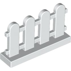 Clôture blanche, couleur Blanc, référence BrickLink 33303, élément LEGO 4141607.