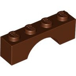 Arc du corps du renne, couleur Brun rougeâtre, référence BrickLink 3659, élément LEGO 6177697.