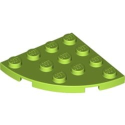 Les côtés verts du socle : pièce LEGO 30565, couleur vert citron, élément 4504705.