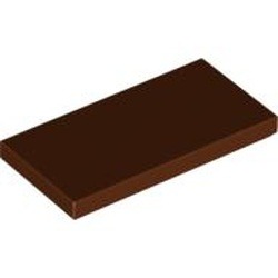 Les surfaces du manteau : pièce LEGO 87079, couleur brun rougeâtre, élément 4579690.