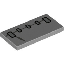 Le front du monstre : pièce LEGO 87079pb0781, couleur gris bleuté clair, élément 6314810.
