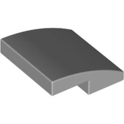 La courbe gris clair : pièce LEGO 15068, couleur gris bleuté clair, élément 6102357.