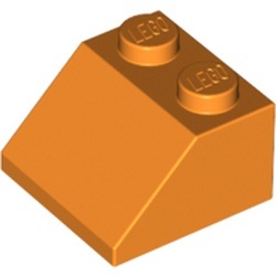 La grande pente orange : pièce LEGO 3039, couleur orange, élément 4118828.