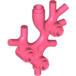 Le corail rose : pièce LEGO 49577, couleur corail, élément 6292823.