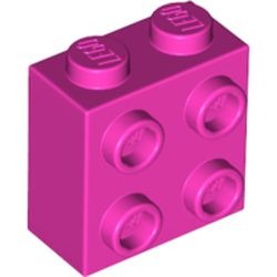 Le noyau à tenons latéraux : pièce BrickLink 22885, couleur rose foncé, élément LEGO 6132426.
