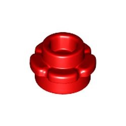 Les fleurs rouges : pièce BrickLink 24866, couleur rouge, élément LEGO 6206148.