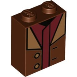 Le manteau de Hagrid : référence BrickLink 3245cpb174, couleur brun rougeâtre, élément LEGO 6345695.
