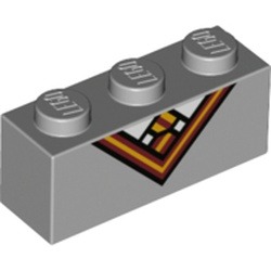 L’uniforme de Gryffondor : référence BrickLink 3622pb129, couleur gris bleuté clair, élément LEGO 6345694.