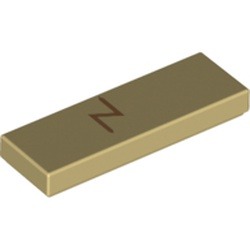 La cicatrice de Harry : référence BrickLink 63864pb173, couleur beige, élément LEGO 6345692.