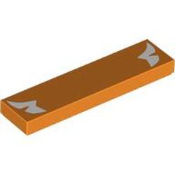 Les marques des joues : référence BrickLink 2431pb0754, couleur orange, élément LEGO 6381302.