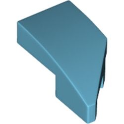 La pointe du foulard : pièce LEGO 29120, couleur azur moyen, élément 6296904.