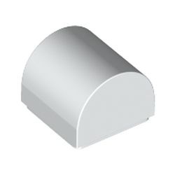 Les petites courbes du pelage : pièce LEGO 49307, couleur blanc, élément 6258135.