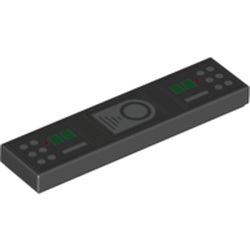 La ceinture imprimée : pièce LEGO 2431pb0525, couleur noir, élément 6405971.