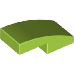 Les courbes vert citron : pièce BrickLink 11477, couleur vert citron, élément LEGO 6069006.