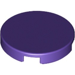 La tuile ronde violette : pièce BrickLink 14769, couleur violet foncé, élément LEGO 6097501.