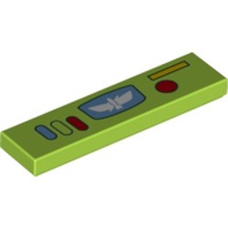 Le panneau de poitrine de Buzz : pièce BrickLink 2431pb0781, couleur vert citron, élément LEGO 6289332.