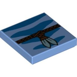 Les épaules imprimées de l’Avatar : pièce BrickLink 3068pb2114, couleur bleu moyen, élément LEGO 6411504.