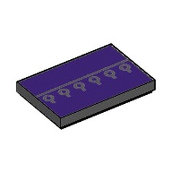 Le torse violet imprimé de Rogue : pièce BrickLink 26603pb246, couleur noir, élément LEGO 6386817.