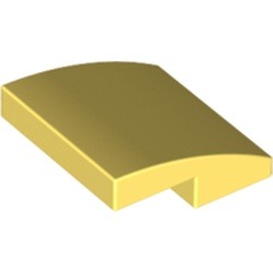 Les cheveux blond clair de Drago : pièce BrickLink 15068, couleur jaune clair vif, élément LEGO 6296487.