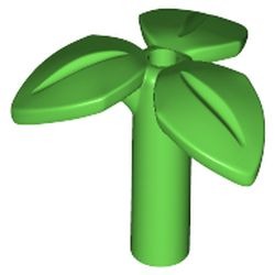La petite plante verte : pièce BrickLink 37695, couleur vert vif, élément LEGO 6235080.