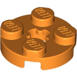 Les boucles orange de Mérida : pièce BrickLink 4032, couleur orange, élément LEGO 6030521.