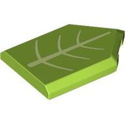 Les feuilles de la robe de Clochette : pièce BrickLink 22385pb292, couleur vert citron, élément LEGO 6433213.