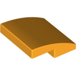 Les courbes du pelage orange clair : pièce LEGO 15068, couleur orange clair vif, élément 6099730.