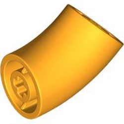 Les deux coudes des queues : pièce LEGO 65473, couleur orange clair vif, élément 6439715.