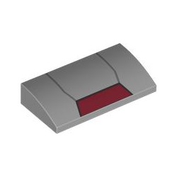 Le dessus imprimé du masque MK5 : pièce LEGO 88930pb159, couleur gris bleuté clair, élément 6488253.