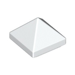 Pointe du gant de Knuckles, blanc, référence BrickLink 22388, élément LEGO 6314487.