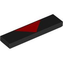 Ligne du visage de Shadow, noir, référence BrickLink 2431pb0862, élément LEGO 6471095.