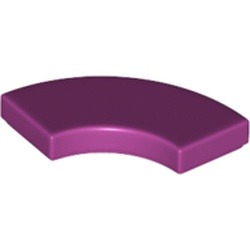 La courbe magenta en quart de cercle : pièce BrickLink 27925, couleur magenta, élément LEGO 6177824.