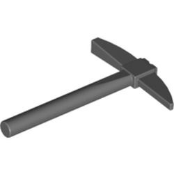 La petite pioche grise : pièce BrickLink 3841, couleur gris bleuté foncé, élément LEGO 4211007.