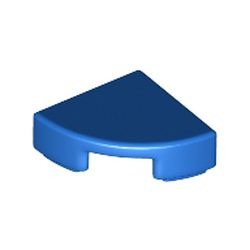 Les petits quarts de cercle bleus : pièce BrickLink 25269, couleur bleu, élément LEGO 6302961.