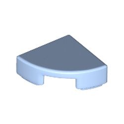 La petite extrémité bleu clair des cheveux : pièce BrickLink 25269, couleur bleu clair vif, élément LEGO 6316571.