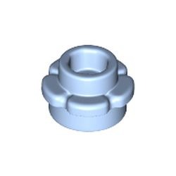Les fleurs bleu clair vif : pièce BrickLink 24866, couleur bleu clair vif, élément LEGO 6209683.