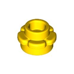 Les petites fleurs jaunes : pièce BrickLink 24866, couleur jaune, élément LEGO 6299813.