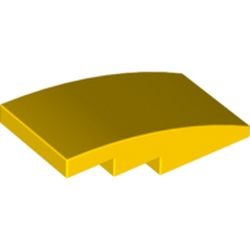 Pan courbe de la banane, jaune, référence BrickLink 93606, élément LEGO 6079001.