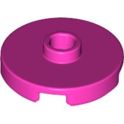 Support rond de l’oreille, rose foncé, référence BrickLink 18674, élément LEGO 6223767.